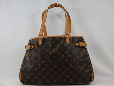 Pre-Owned #19750 Louis Vuitton Monogram Batignolles Horizontal Tote Bag M51154