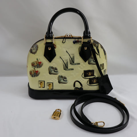 Pre-Owned #VW36B Louis Vuitton Vernis Nicolas Ghesquiere Alma BB Handbag 2way M50419