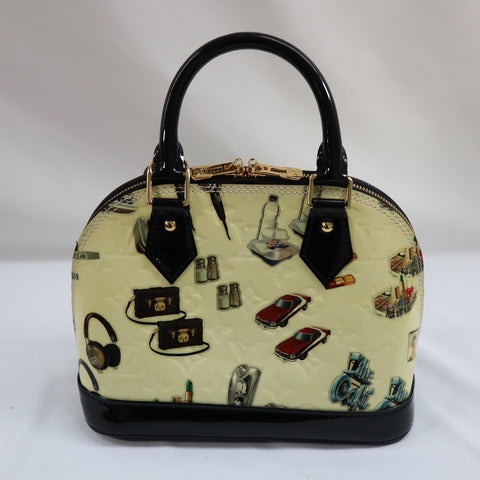 Pre-Owned #VW36B Louis Vuitton Vernis Nicolas Ghesquiere Alma BB Handbag 2way M50419