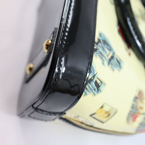 Pre-Owned #VW36B Louis Vuitton Vernis Nicolas Ghesquiere Alma BB Handbag 2way M50419
