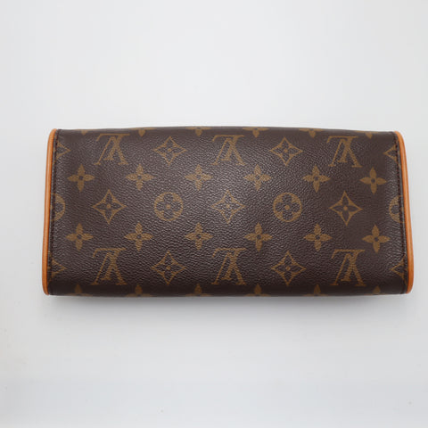 Pre-Owned #1393 Louis Vuitton Monogram  Pochette Twin GM Brown Shoulder Bag M51852