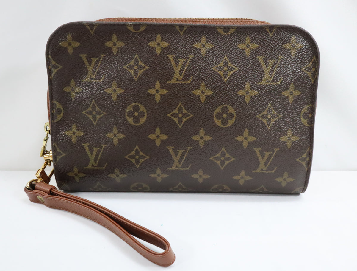 Pre-Owned #08024 #61797  Louis Vuitton Monogram Canvas Orsay Clutch Bag M51790