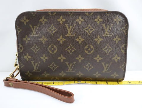 Pre-Owned #08024 #61797  Louis Vuitton Monogram Canvas Orsay Clutch Bag M51790