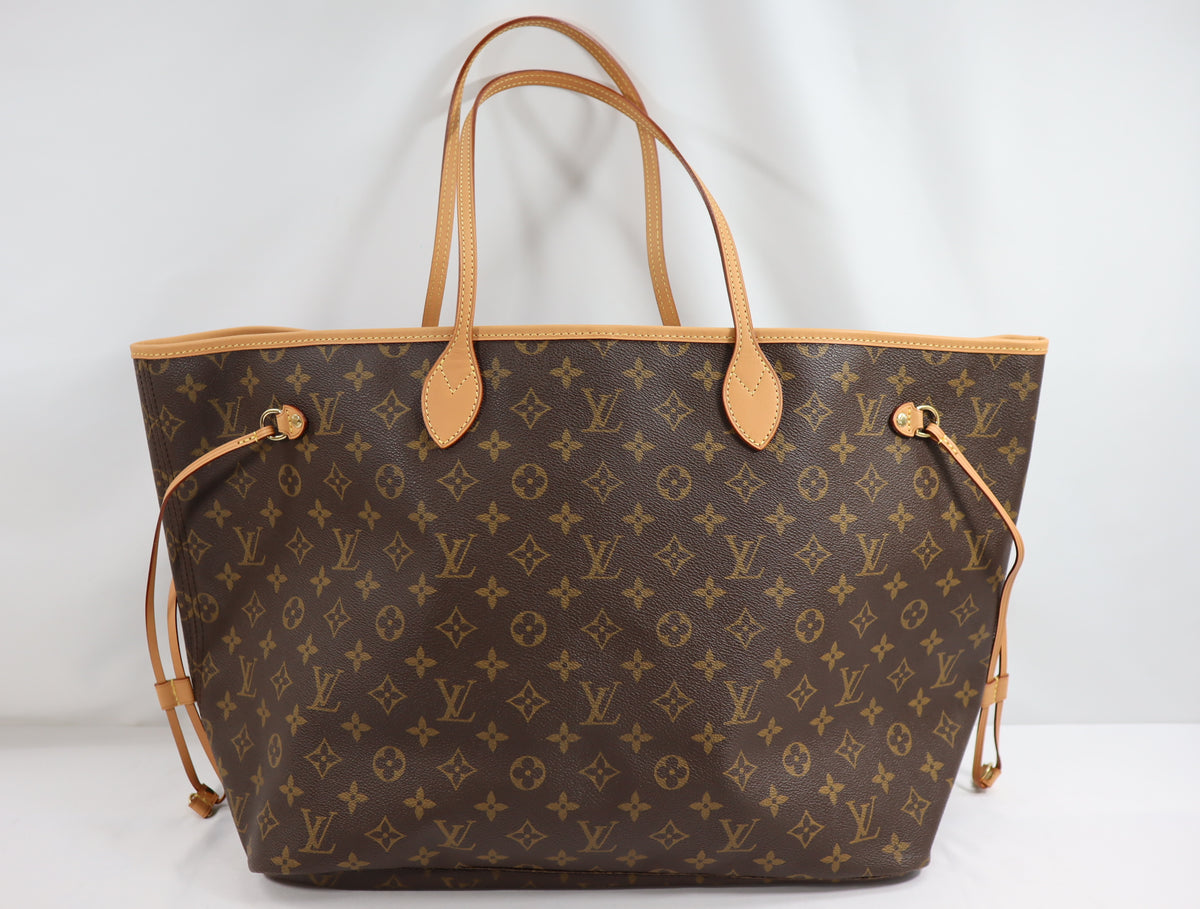 Pre-Owned #BP93877 Louis Vuitton Monogram Neverfull GM Tote Bag M40157