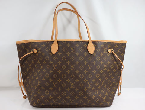 Pre-Owned #BP93877 Louis Vuitton Monogram Neverfull GM Tote Bag M40157