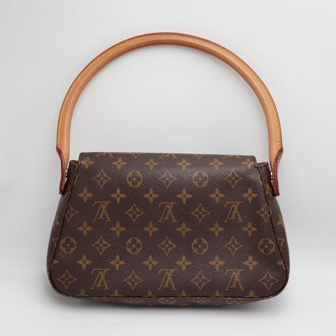 Pre-Owned #2132 Louis Vuitton Monogram Mini Looping Shoulder Bag Hand Bag M51147