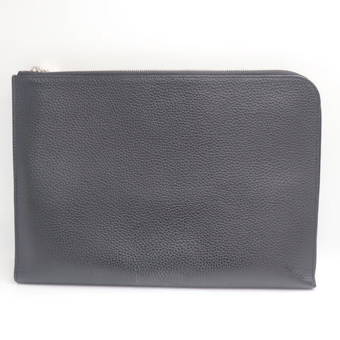 Pre-Owned #71467 Louis Vuitton Taiga Pochette Jules GM Clutch Bag  Taurillon Leather Black M67768