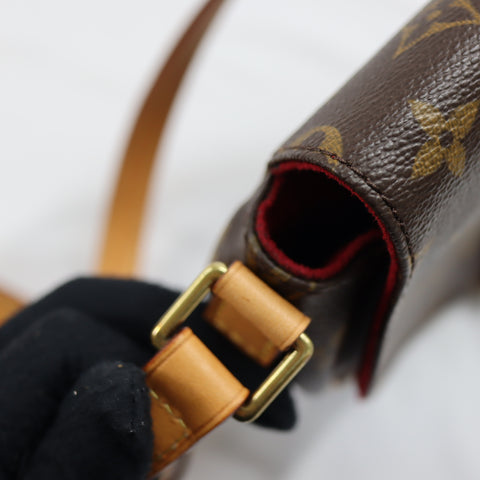 Pre-Owned #BP95836 Louis Vuitton Monogram Tambourine Crossbody Bag M51179