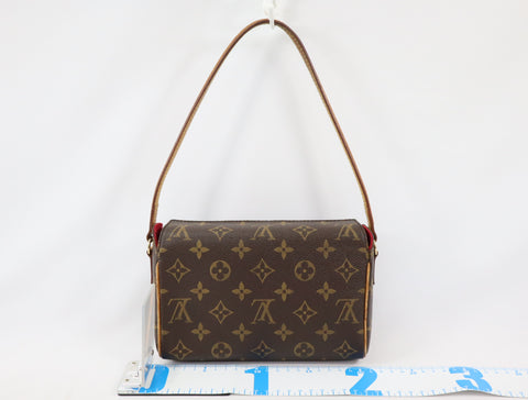 Pre-Owned #72805　Louis Vuitton Recital One shoulder Shoulder Hand Bag Monogram Brown M51900