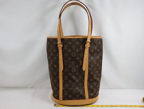 Pre-Owned #BP2144 Louis Vuitton Monogram Bucket GM Shoulder Bag M42236