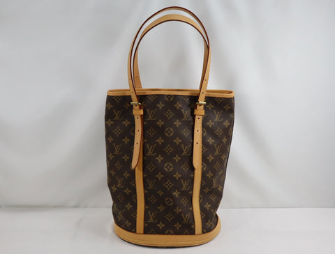 Pre-Owned #BP2144 Louis Vuitton Monogram Bucket GM Shoulder Bag M42236