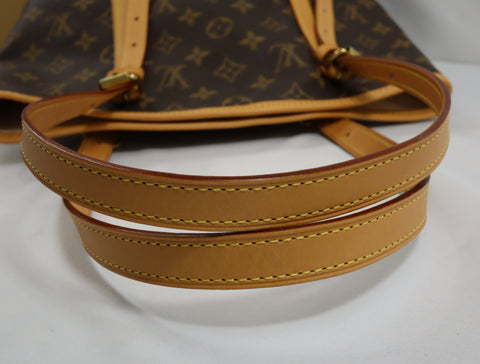 Pre-Owned #BP2144 Louis Vuitton Monogram Bucket GM Shoulder Bag M42236