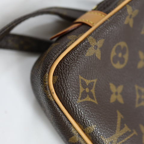 Pre-Owned #BP61797 Louis Vuitton Monogram Pochette Marly Bandouliere Crossbody Bag M51828