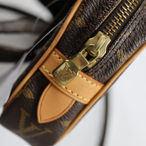 Pre-Owned #BP61797 Louis Vuitton Monogram Pochette Marly Bandouliere Crossbody Bag M51828