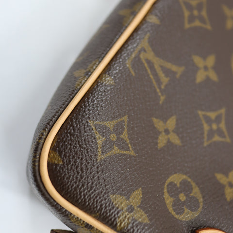 Pre-Owned #BP1033 Louis Vuitton Monogram Pochette Marly Bandouliere Crossbody Bag M51828