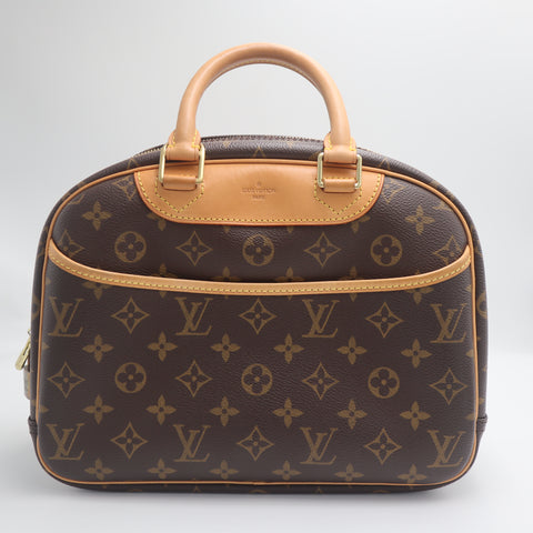 Pre-Owned #71489 Louis Vuitton Monogram Trueville Handbag Brown M42228