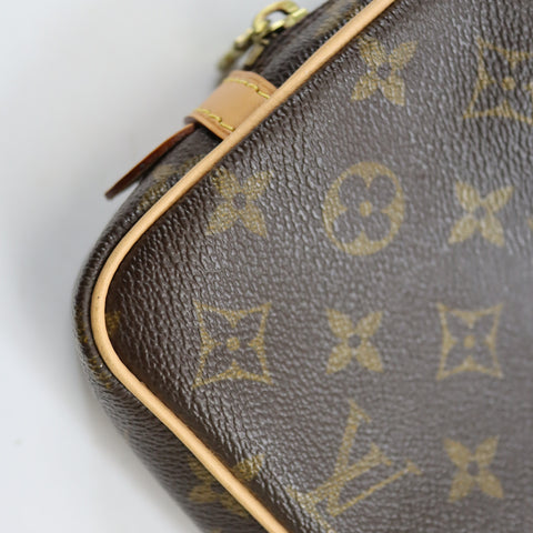 Pre-Owned #BP1033 Louis Vuitton Monogram Pochette Marly Bandouliere Crossbody Bag M51828