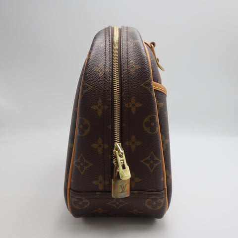 Pre-Owned #71489 Louis Vuitton Monogram Trueville Handbag Brown M42228