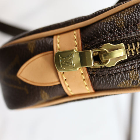 Pre-Owned #BP1033 Louis Vuitton Monogram Pochette Marly Bandouliere Crossbody Bag M51828