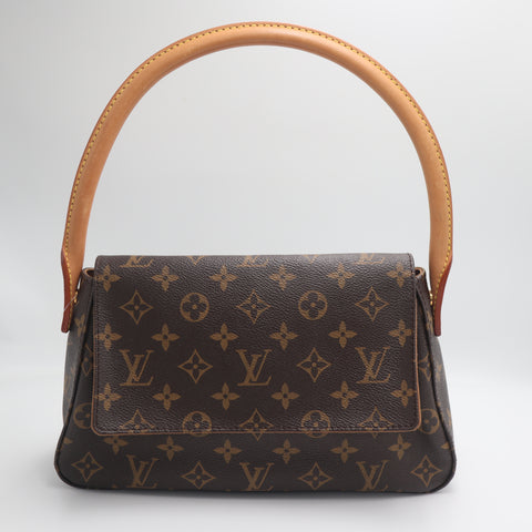 Pre-Owned #71468 Louis Vuitton Monogram Mini Looping Shoulder Bag Hand Bag M51147