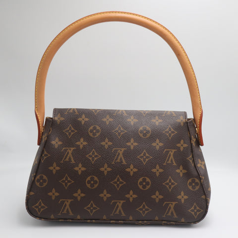 Pre-Owned #71468 Louis Vuitton Monogram Mini Looping Shoulder Bag Hand Bag M51147