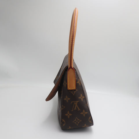 Pre-Owned #71468 Louis Vuitton Monogram Mini Looping Shoulder Bag Hand Bag M51147