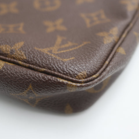 Pre-Owned #71295 Louis Vuitton Monogram Pochette Accessoires Pouch Handbag Brown M51980