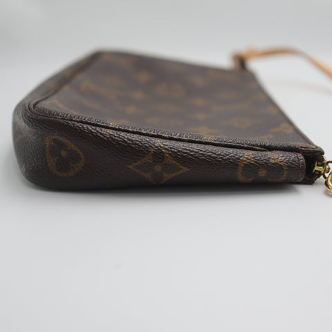 Pre-Owned #71313 Louis Vuitton Monogram Pochette Accessoires Pouch Handbag Brown M51980