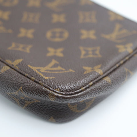 Pre-Owned #71313 Louis Vuitton Monogram Pochette Accessoires Pouch Handbag Brown M51980