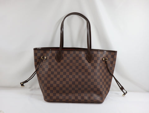 Pre-Owned #BP1003 Louis Vuitton DamierNeverfull MM Tote Bag N51107