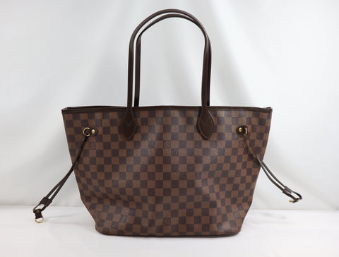 Pre-Owned #BP1003 Louis Vuitton DamierNeverfull MM Tote Bag N51107