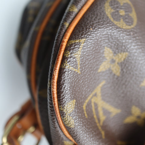 Pre-Owned #71317 Louis Vuitton Monogram Saumur 30 Crossbody Shoulder Bag Brown M42256