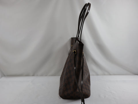 Pre-Owned #BP1003 Louis Vuitton DamierNeverfull MM Tote Bag N51107