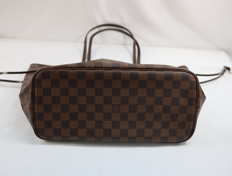 Pre-Owned #BP1003 Louis Vuitton DamierNeverfull MM Tote Bag N51107