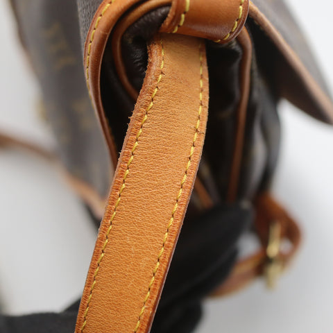 Pre-Owned #71317 Louis Vuitton Monogram Saumur 30 Crossbody Shoulder Bag Brown M42256