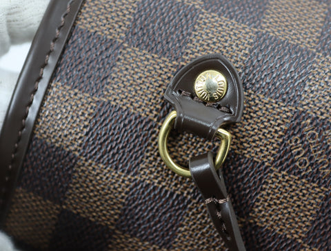 Pre-Owned #BP1003 Louis Vuitton DamierNeverfull MM Tote Bag N51107