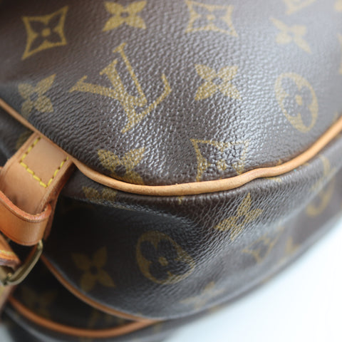 Pre-Owned #71318 Louis Vuitton Monogram Saumur 30 Crossbody Shoulder Bag Brown M42256