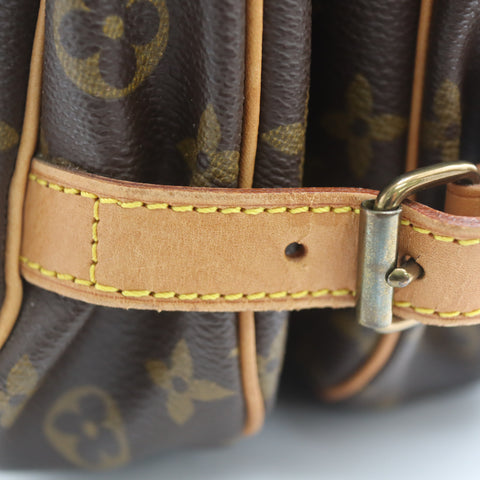 Pre-Owned #71318 Louis Vuitton Monogram Saumur 30 Crossbody Shoulder Bag Brown M42256