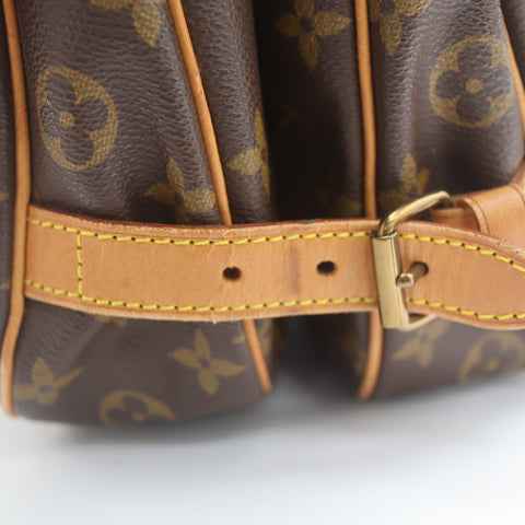 Pre-Owned #71318 Louis Vuitton Monogram Saumur 30 Crossbody Shoulder Bag Brown M42256