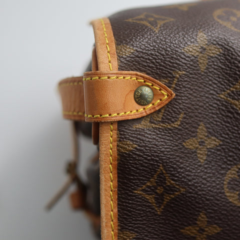 Pre-Owned #71318 Louis Vuitton Monogram Saumur 30 Crossbody Shoulder Bag Brown M42256