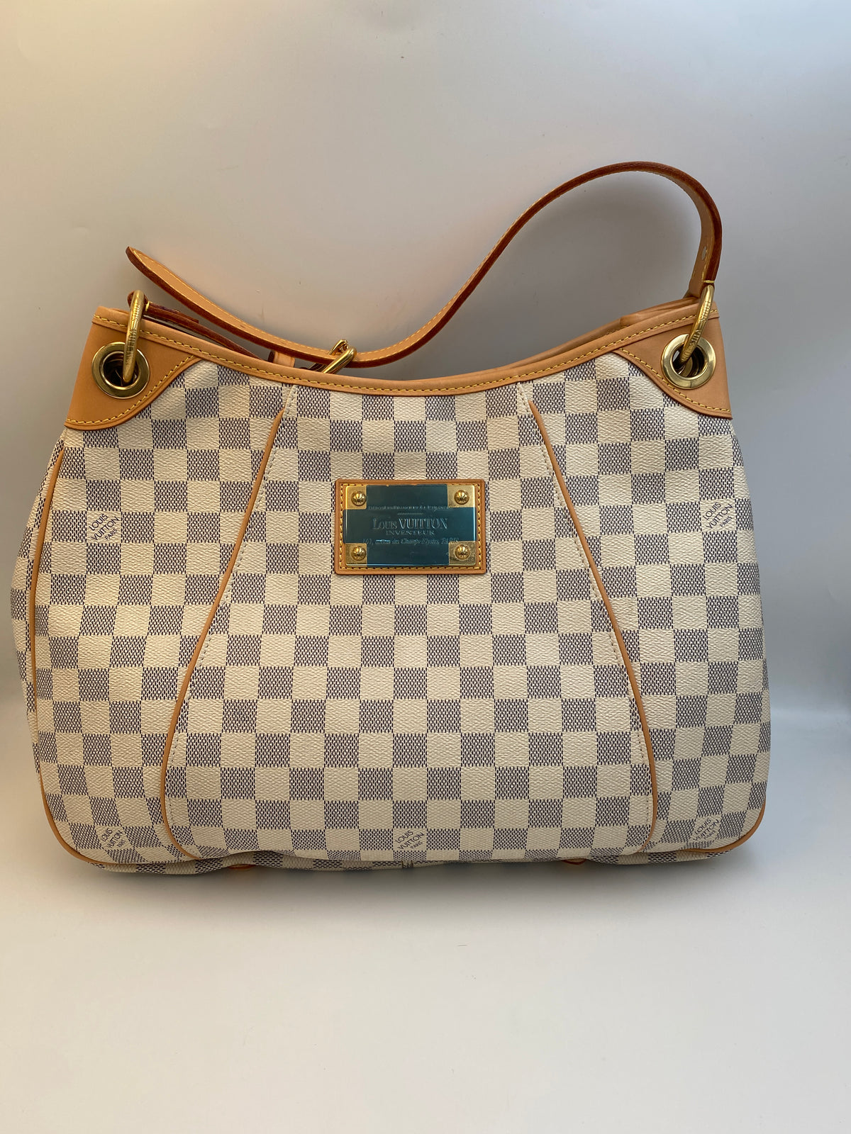 Pre-Owned #BPR05155 Louis Vuitton Damier Azur Galliera PM Shoulder Bag N55215
