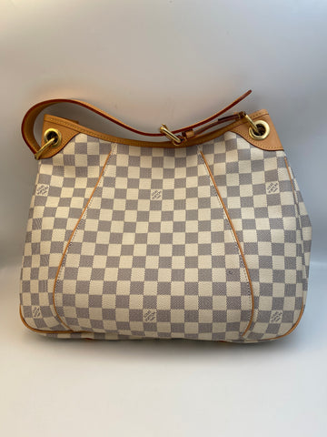 Pre-Owned #BPR05155 Louis Vuitton Damier Azur Galliera PM Shoulder Bag N55215