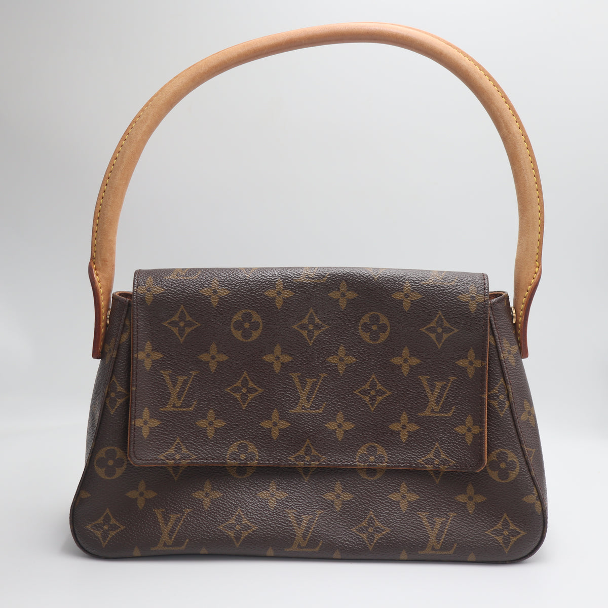 Pre-Owned #71441 Louis Vuitton Monogram Mini Looping Shoulder Bag Hand Bag M51147