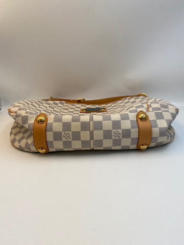 Pre-Owned #BPR05155 Louis Vuitton Damier Azur Galliera PM Shoulder Bag N55215