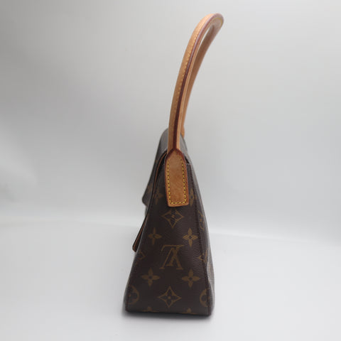 Pre-Owned #71441 Louis Vuitton Monogram Mini Looping Shoulder Bag Hand Bag M51147