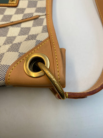 Pre-Owned #BPR05155 Louis Vuitton Damier Azur Galliera PM Shoulder Bag N55215