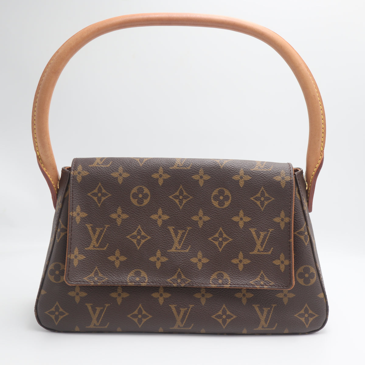 Pre-Owned #71487 Louis Vuitton Monogram Mini Looping Shoulder Bag Hand Bag M51147