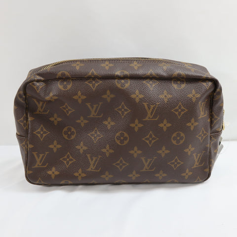 Pre-Owned #72526 Louis Vuitton Monogram Trousse Toilette 28 Vintage Clutch Bag M47522