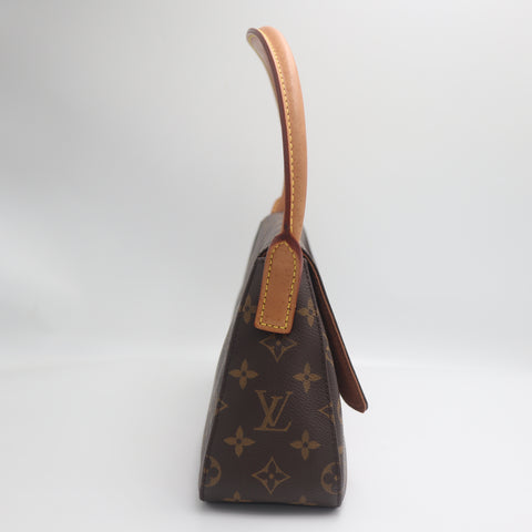 Pre-Owned #71487 Louis Vuitton Monogram Mini Looping Shoulder Bag Hand Bag M51147