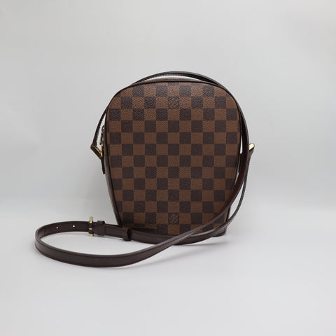 Pre-Owned #71002 Louis Vuitton Damier Ipanema PM Crossbody Bag N51294